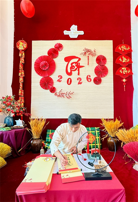 Xin Chữ Đầu Xuân 2026 tại Dalat Wonder Resort – Gửi Trọn Ước Nguyện Năm Mới