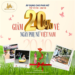 🌸Ưu Đãi 20/10 Tại Dalat Wonderland – Giảm 20% Vé Dành Riêng Cho Phái Đẹp!